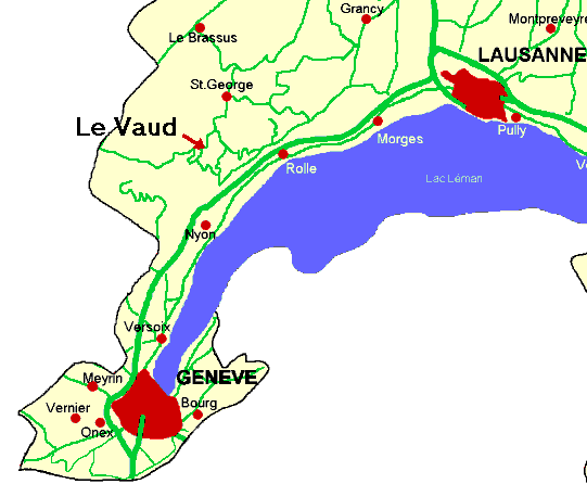 Localisation de Le Vaud